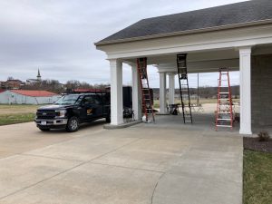 Commercial Bird Control Netting Installation